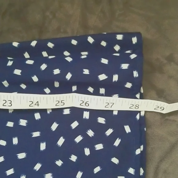 Women's Polka Dot Skirt Set Blue & White  Size 24W - Picture 7 of 8